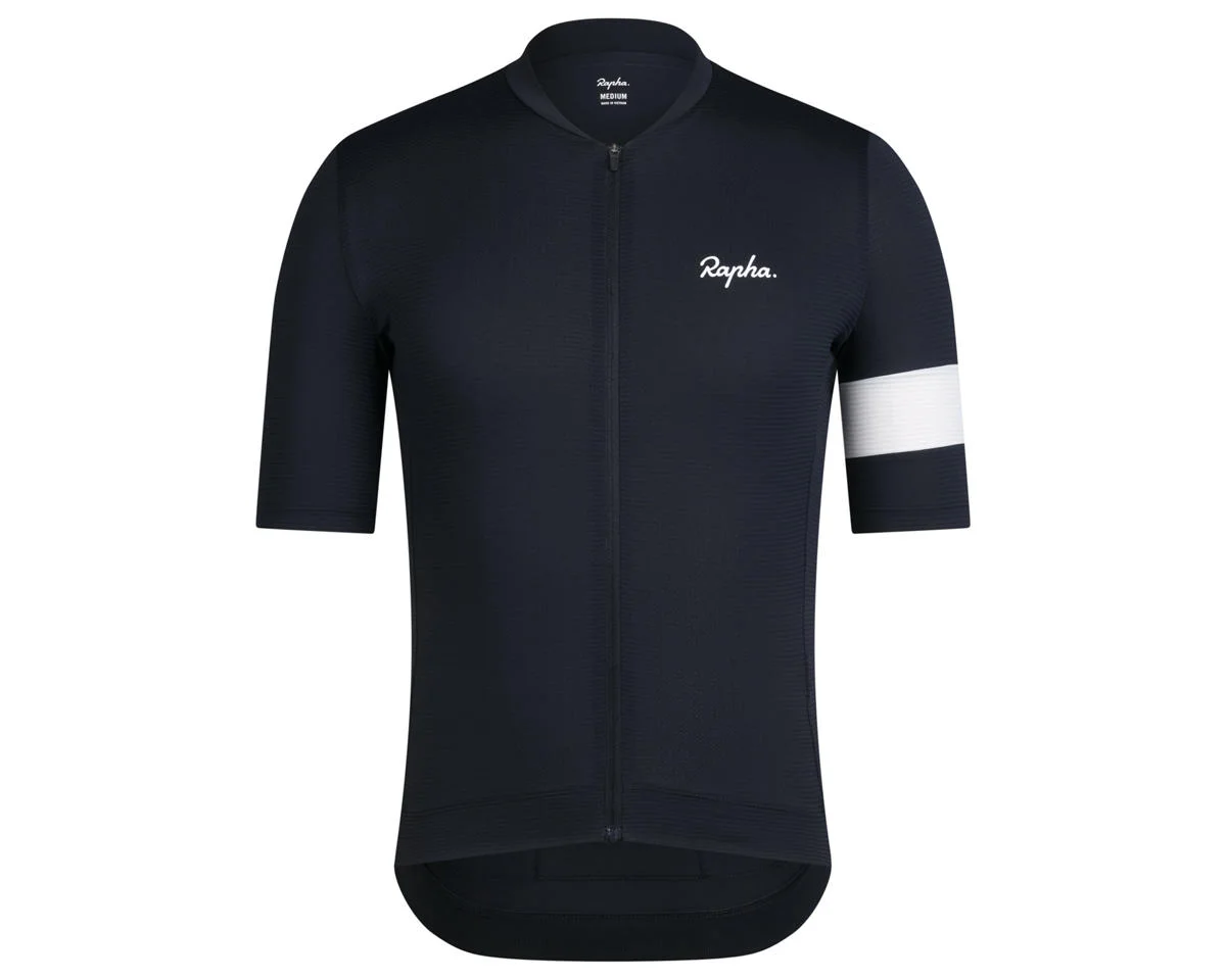 Rapha Men's Core Lightweight Jersey (Black/White) (M)